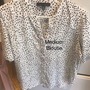 Cream/Polka dot blouse